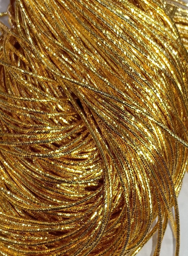 Unikart Bullion Wire/Nakshi for Aari/Maggam Zardosi Embroidery & Jewellery Work,1MM, Dark Gold Color(50 Grams) - Image 1
